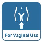 Put the suppository into the vagina with a finger or applicator